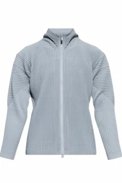 Homme Plissé Issey Miyake jasnoniebieski Plisowany kardigan
