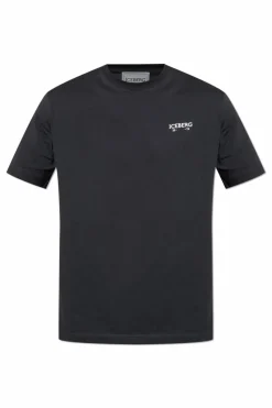 Iceberg CZARNY T-shirt z logo