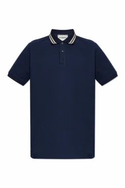 Iceberg GRANATOWY Polo z naszywką z logo