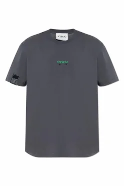 Iceberg SZARY T-shirt z nadrukiem