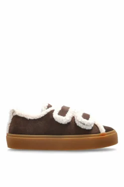 Inuikii BRĄZOWY Buty `Shearling Low Velcro`