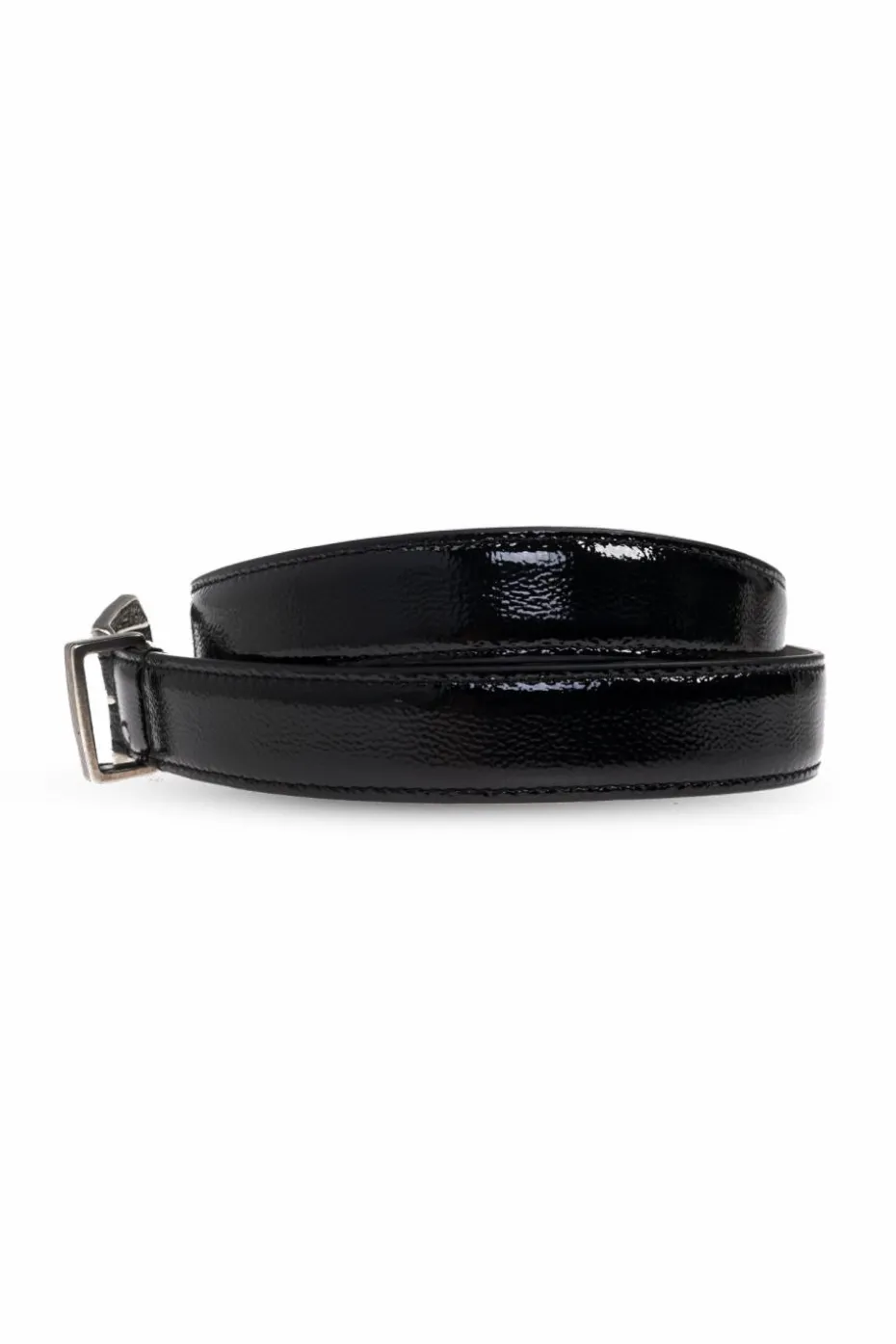 Iro CZARNY Skórzany pasek `Traytray’
