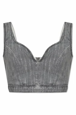 Iro SZARY Jeansowy top `Clovis`