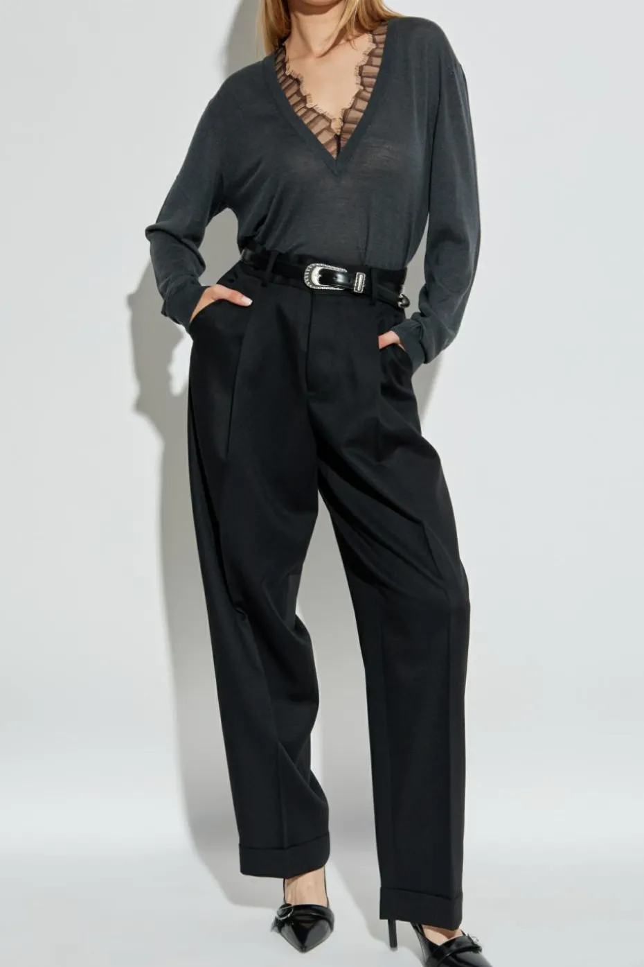 Iro SZARY Sweter `Haby’