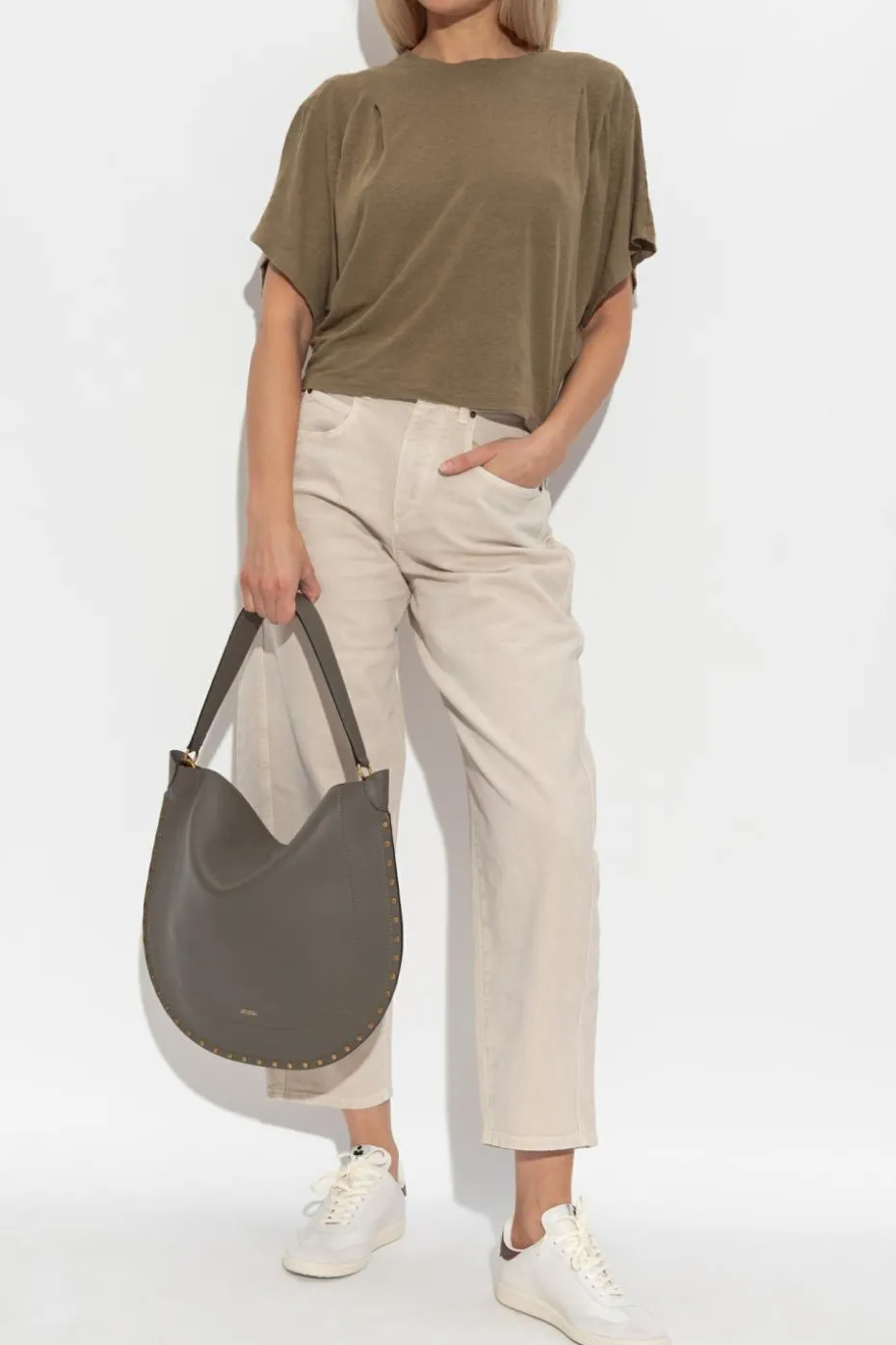 Isabel Marant beżowy Jeansy `Oriane`