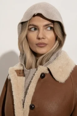 Isabel Marant beżowy Kaptur `Ginny`