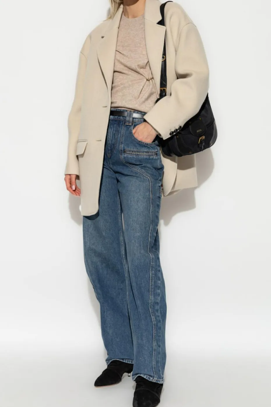 Isabel Marant beżowy Sweter `Ilaria`
