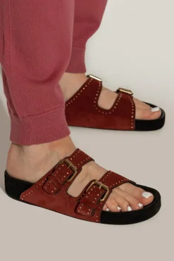 Isabel Marant BORDO Zamszowe klapki `Lennyo`