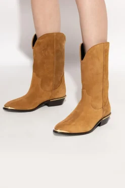 Isabel Marant BRĄZOWY Kowbojki `Elbana`