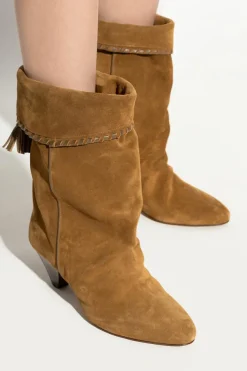 Isabel Marant BRĄZOWY Kozaki `Dalby`