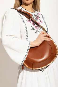 Isabel Marant BRĄZOWY Torba na ramię ‘Naoko’