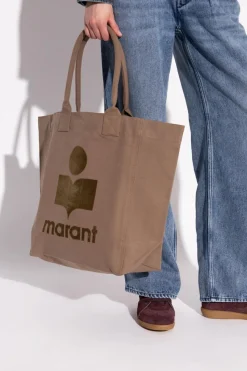 Isabel Marant BRĄZOWY Torba `Yenky` typu `shopper`