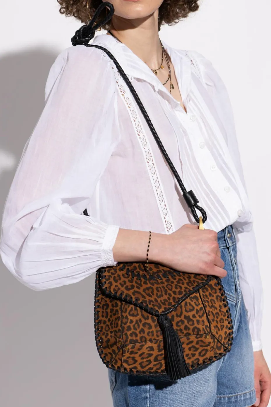 Isabel Marant BRĄZOWY Torna na ramię `Anahi`