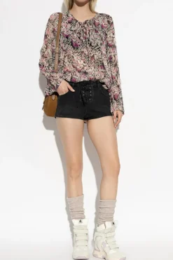 Isabel Marant CZARNY Jeansowe szorty `Delma`