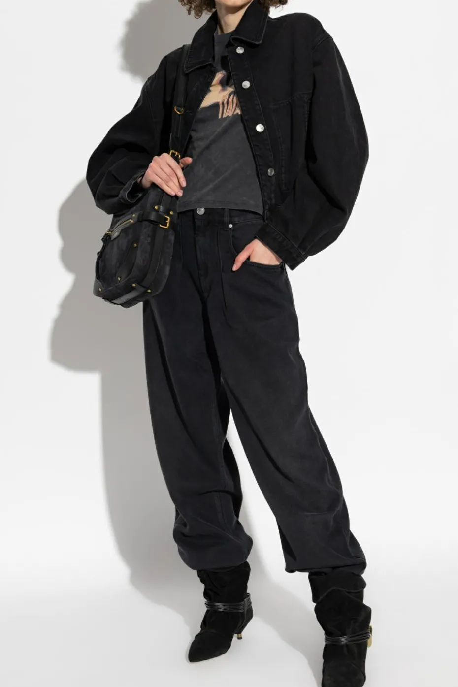 Isabel Marant CZARNY Jeansy `Rodayna`
