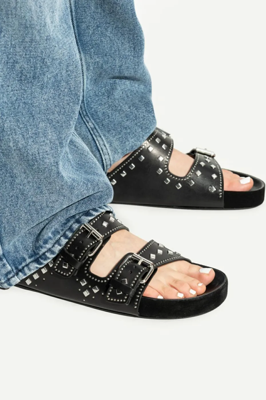 Isabel Marant CZARNY Klapki `Lennyo`