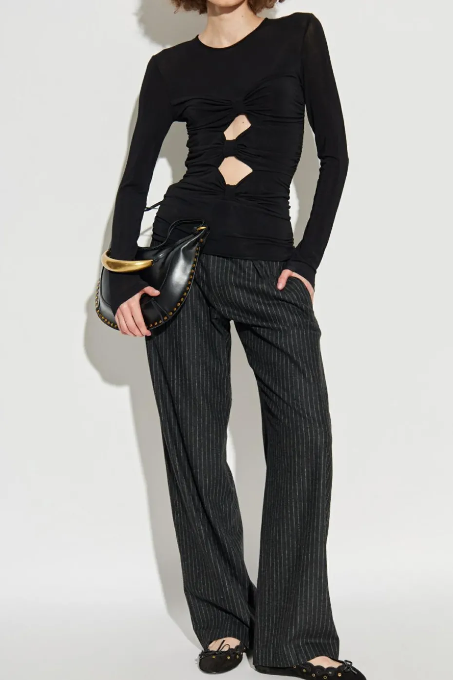 Isabel Marant CZARNY Spodnie `Lisetta`