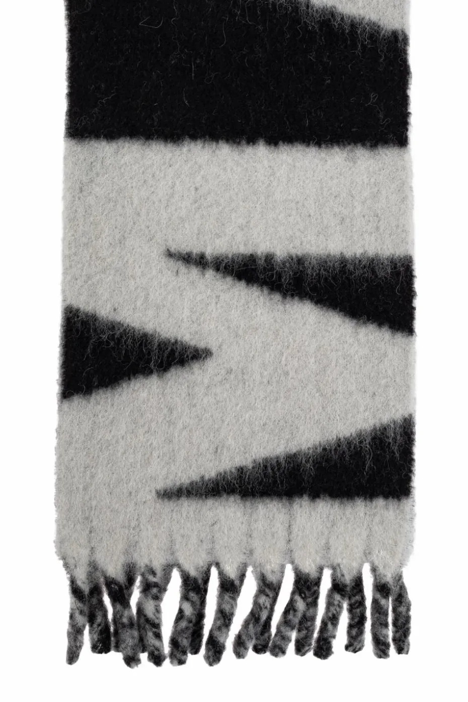 Isabel Marant CZARNY Szal z logo `Loliana`