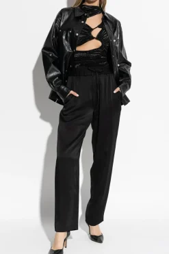 Isabel Marant CZARNY Top `Rose`