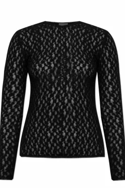 Isabel Marant CZARNY Top `Gaelle` z długimi rękawami
