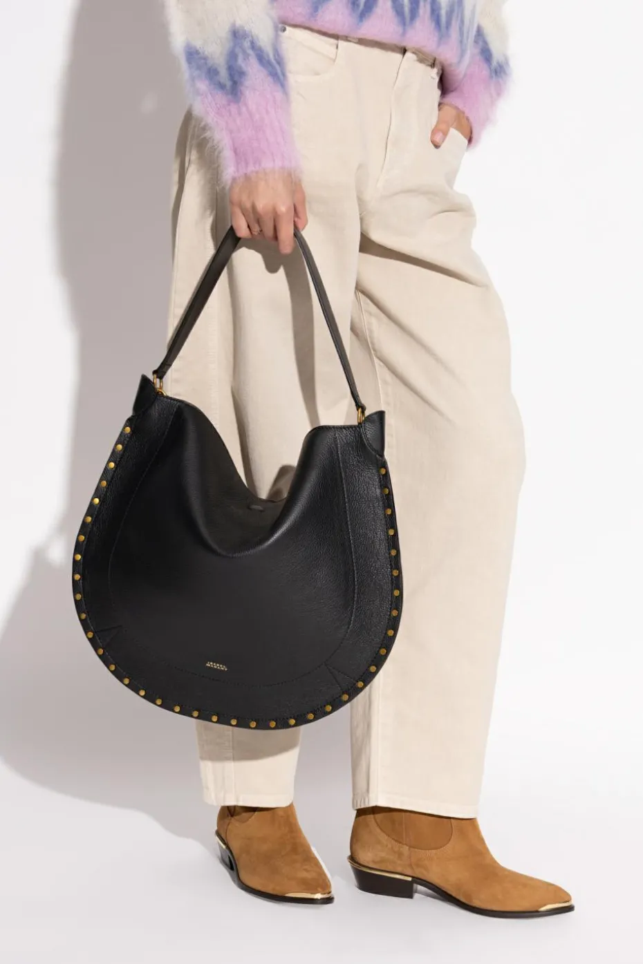 Isabel Marant CZARNY Torba `Oskan` typu `shopper`