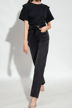 Isabel Marant CZARNY T-shirt ‘Zelitos’