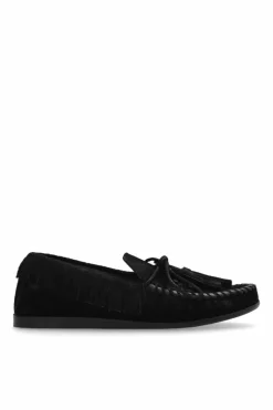 Isabel Marant CZARNY Zamszowe buty `Fitza` typu `loafers`