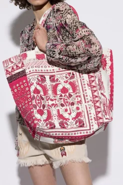 Isabel Marant CZERWONY Torba `Yenky` typu `shopper`
