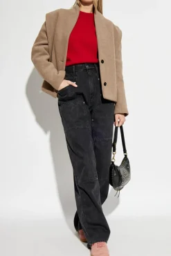 Isabel Marant CZERWONY Wełniany sweter `Nolly`