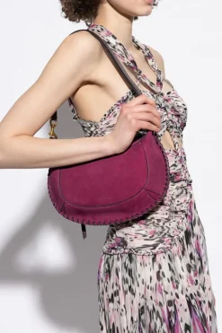 Isabel Marant FIOLETOWY Torba na ramię `Oskan Moon`