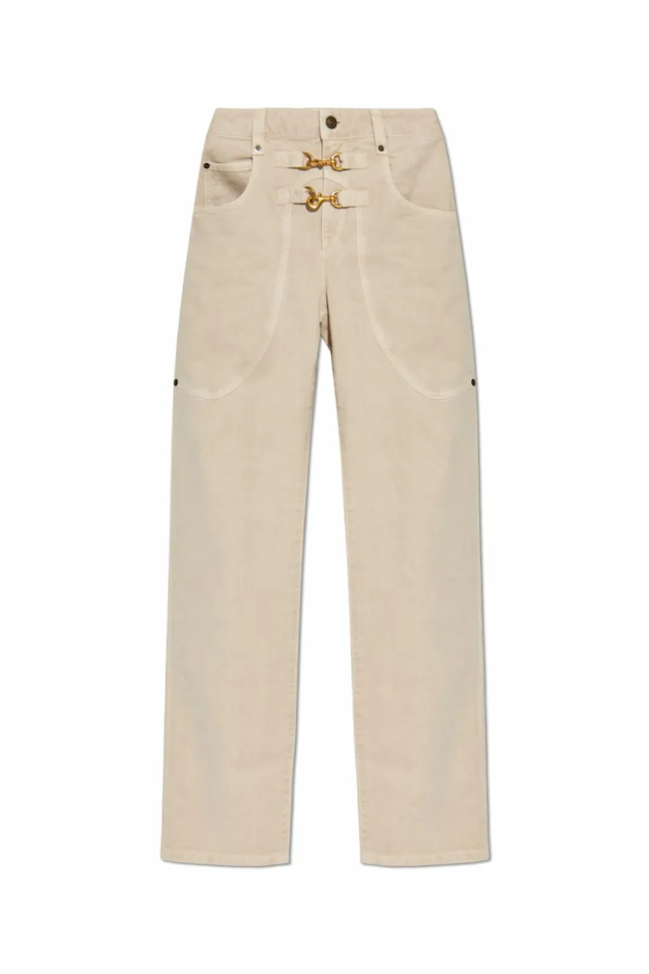 Isabel Marant kremowy Jeansy `Brinley`