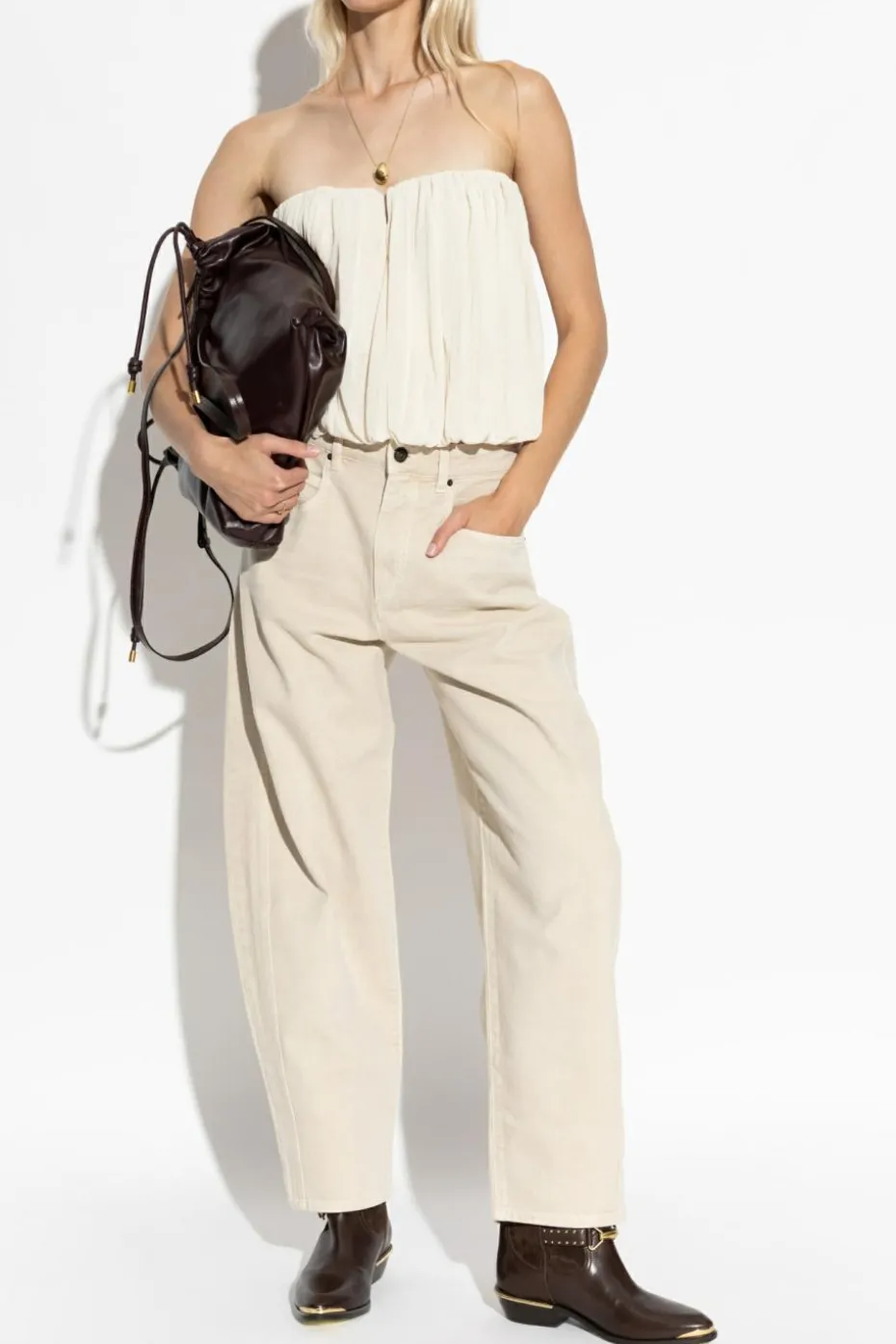 Isabel Marant kremowy Top `Amalia`