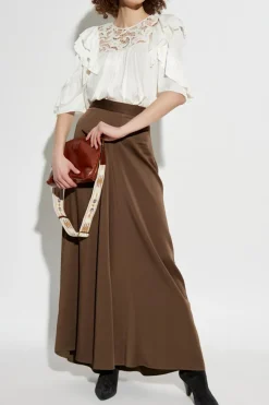 Isabel Marant kremowy Top `Syrane`