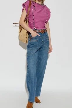 Isabel Marant RÓŻOWY Top Zohra