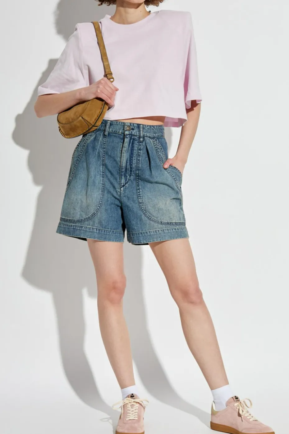 Isabel Marant RÓŻOWY T-shirt `Zaely`