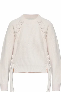 Isabel Marant RÓŻOWY Wełniany sweter `Noelia`