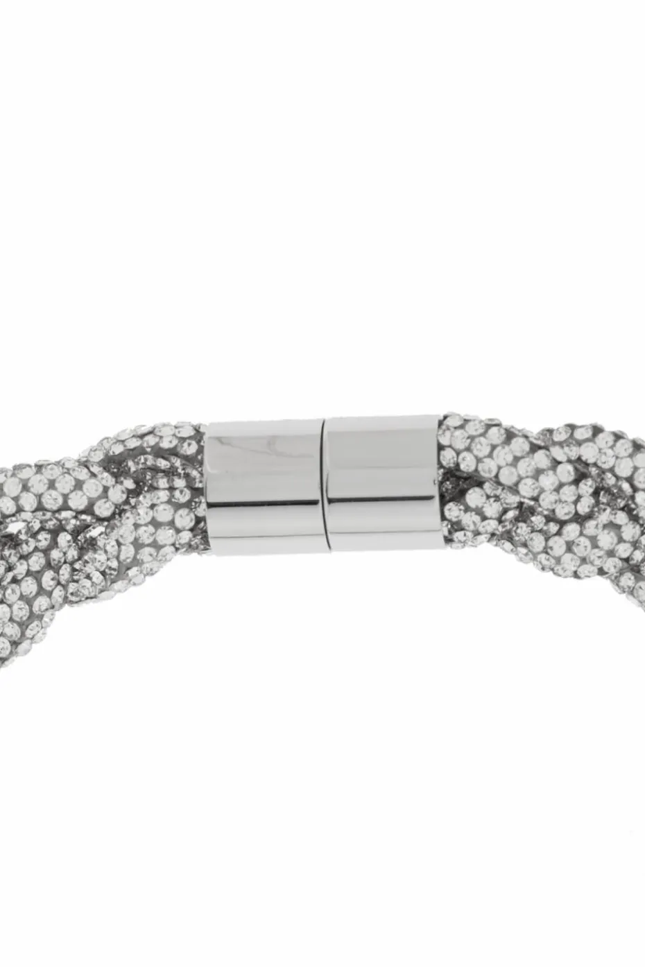 Isabel Marant SREBRNY Choker z kryształami