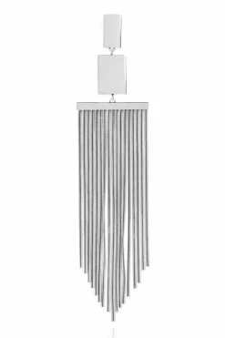 Isabel Marant SREBRNY Mosiężne kolczyki `Fringe`
