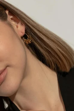 Isabel Marant ZŁOTY Mosiężne kolczyki