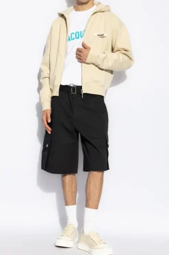 Jacquemus beżowy Bluza z logo