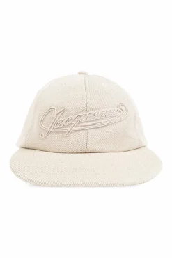 Jacquemus beżowy Czapka z daszkiem