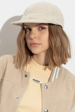 Jacquemus beżowy Czapka z daszkiem