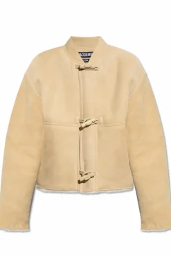 Jacquemus beżowy Kożuch `Le Blouson Telo`