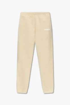 Jacquemus beżowy Spodnie dresowe z logo