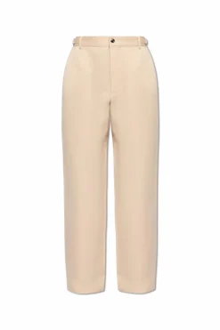Jacquemus beżowy Spodnie o prostym kroju ‘Jean’