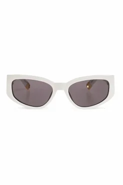 Jacquemus BIAŁY Okulary przeciwsłoneczne