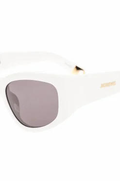 Jacquemus BIAŁY Okulary przeciwsłoneczne