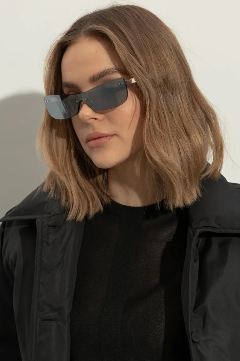 Jacquemus BIAŁY Okulary przeciwsłoneczne `Mirada`