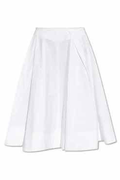 Jacquemus BIAŁY Rozkloszowana spódnica