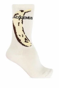Jacquemus BIAŁY Skarpety z logo